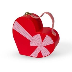 Heart-Shaped Red and Pink Handbag